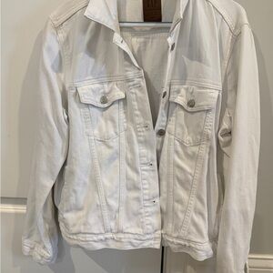GAP Women's Classic White Jean Jacket